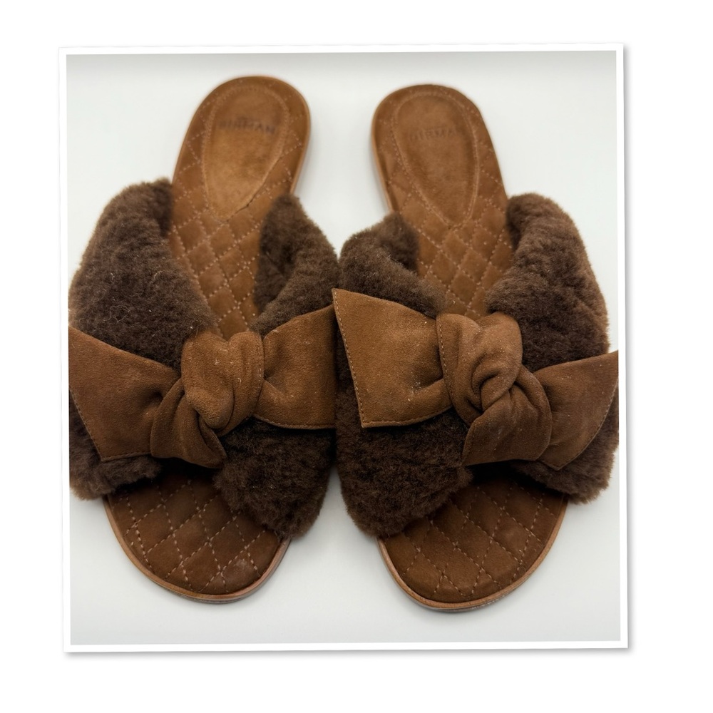Alexandré Birman Clarita Shearling 
Slippers